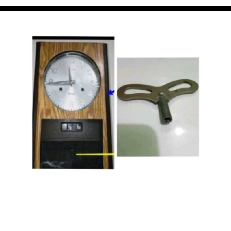 kuncian Jam dinding Seiko kuno