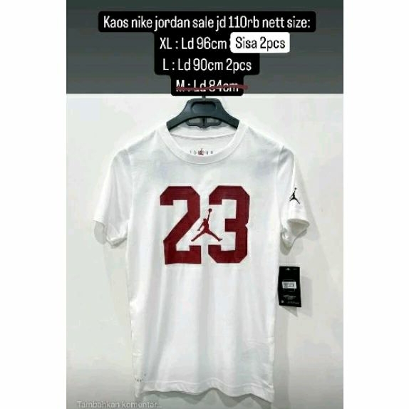 Kaos NikeJordanWhiteOriginal Sale