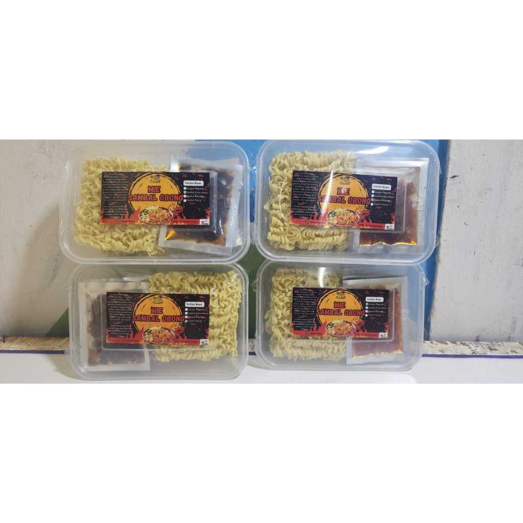 

Mie Sambal Bakar/Obong || Mie Pedas || Mie Viral || Paket 4 Varian Rasa || Rasa Pedas Manis, Terasi, Bawang, Original
