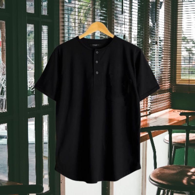 KAOS POLOS QURTA PRIA ORIGINAL MOTIF LONGLINE