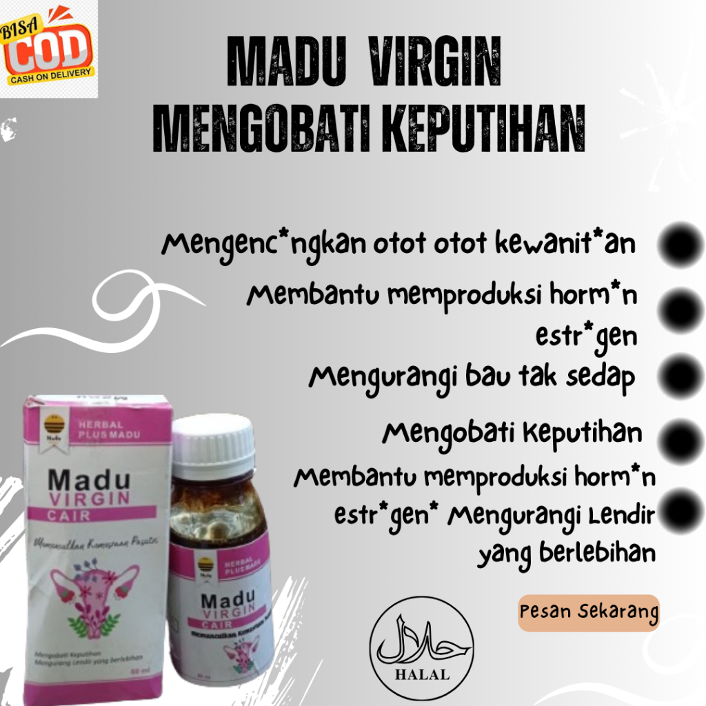 

Herbal Virgin Madu Khusu Wanita Madu Herbal Alami Obat Mengurangi Bau Tak Sedap