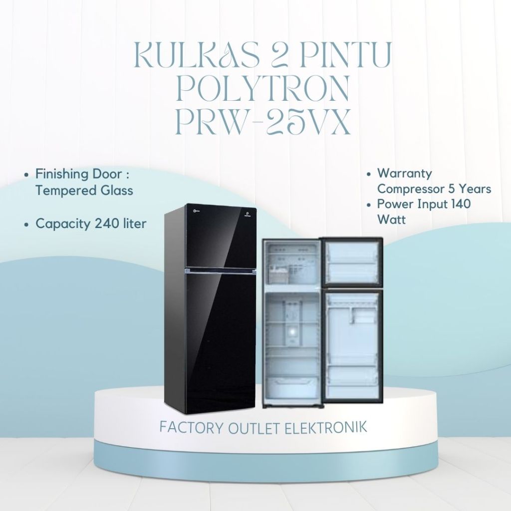 Polytron Kulkas 2 Pintu PRW-25VX