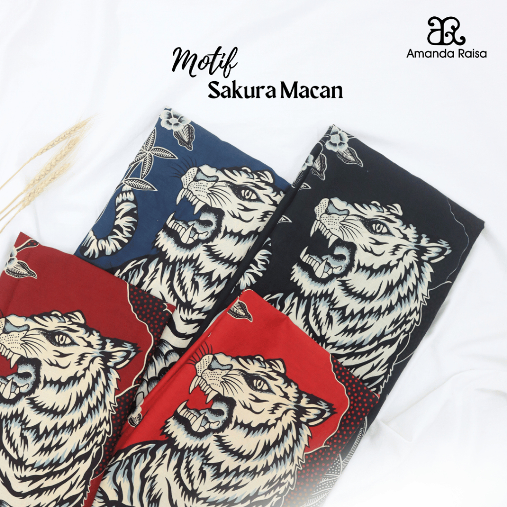 Kain Batik Meteran Potongan Motif Macan Sakura