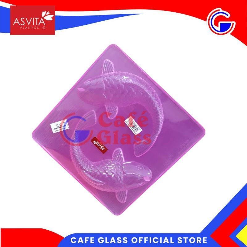 Asvita Cetakan Puding Ikan Koi Besar (Ktm852) - Cetakan Agar Jelly Puding Plastik Tebal Karakter - T