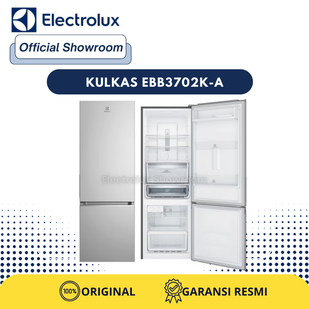 Kulkas Electrolux EBB3702K-A 335L Bottom Freezer