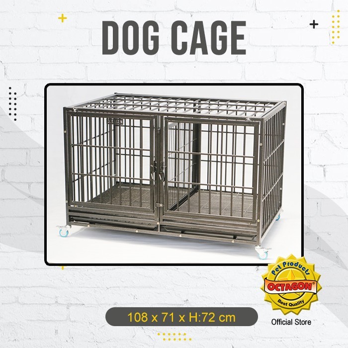 Kandang Anjing Pet Cage D-271|Kandang Anjing Ras Besar|Kandang Octagon