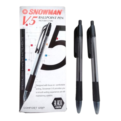 

PENA/Pulpen Snowman V5 - Pen Snowman V5 hitam/PACK