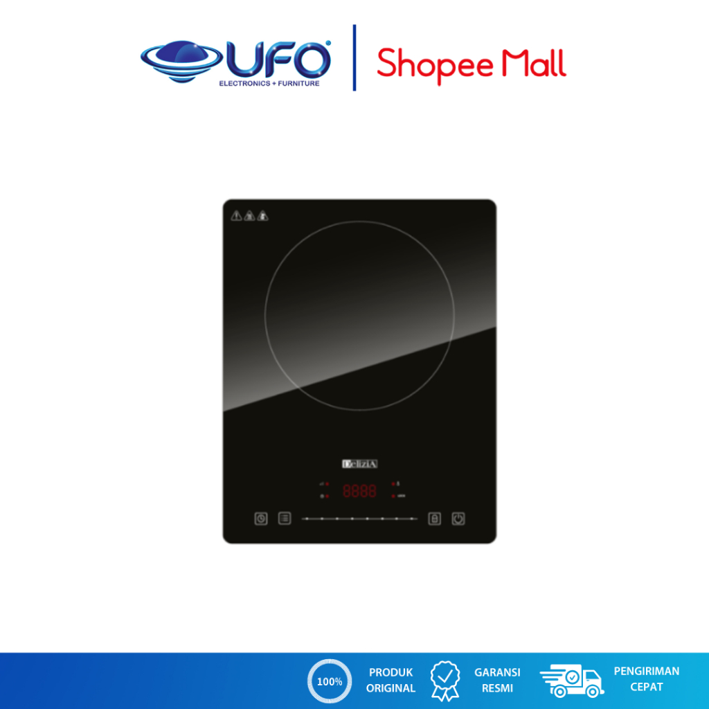 Delizia Kompor Listrik Portable Induction Hitam DIC31A7IH