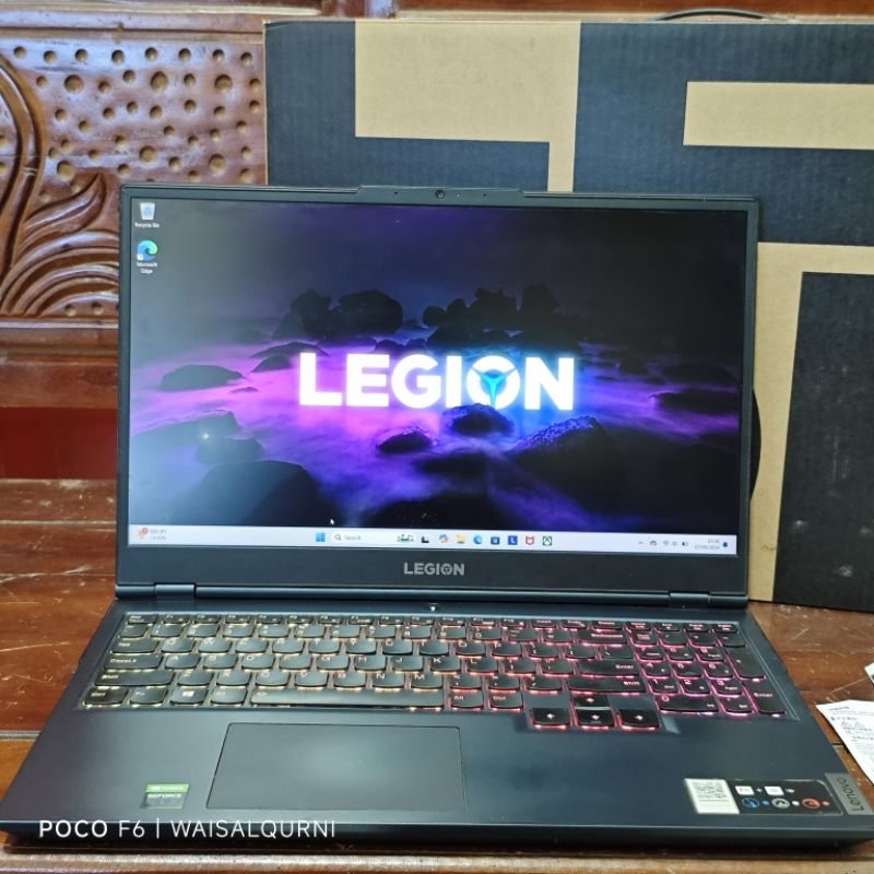 Lenovo Legion 5 15ACH6 RTX 3060 Ryzen 7 5800H laptop gaming editing render arsitek x rog loq nitro t
