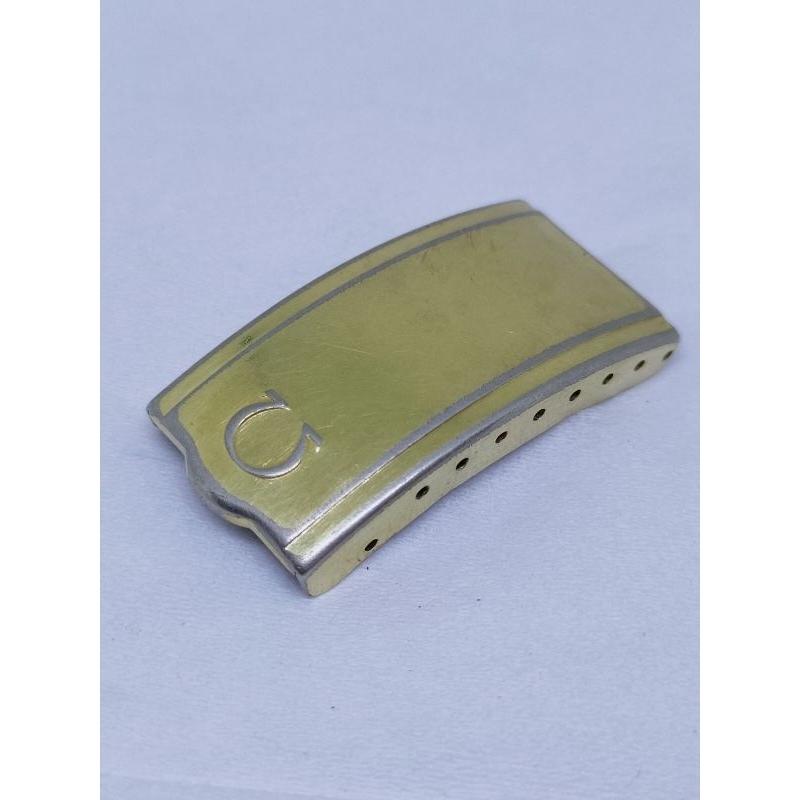 Omega clasp buckle bracelet gold original vintage swiss watch kunci pengait rantai jam tangan antik 