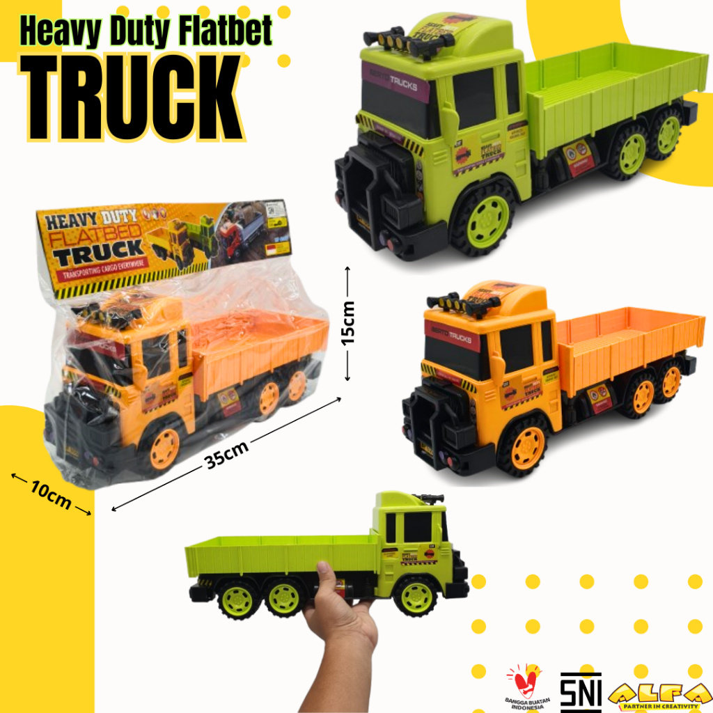 Toko Mainan ALFA Heavy Duty Flatbed Truck BP6007