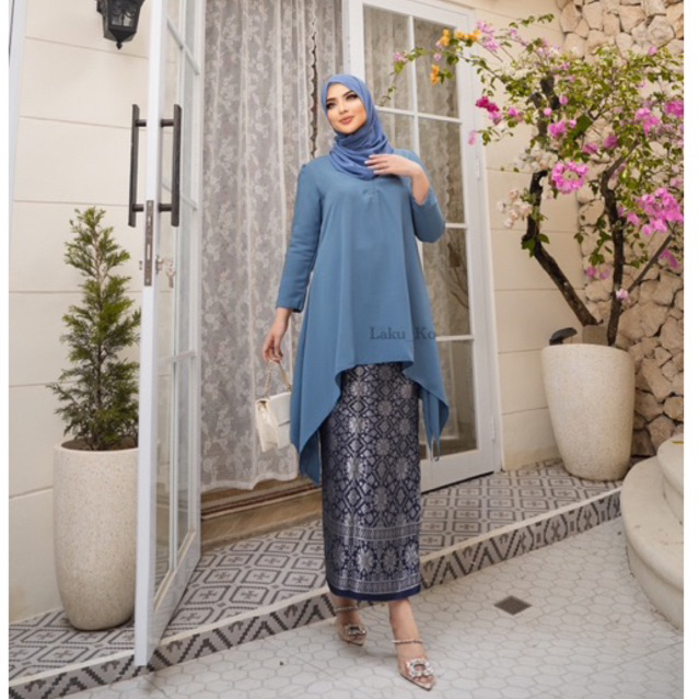 Laku_Ko One Set Baju Kurung Melayu Rok Lilit  / One Set Baju Kurung / Baju Malay / Set Rok Lilit Kon