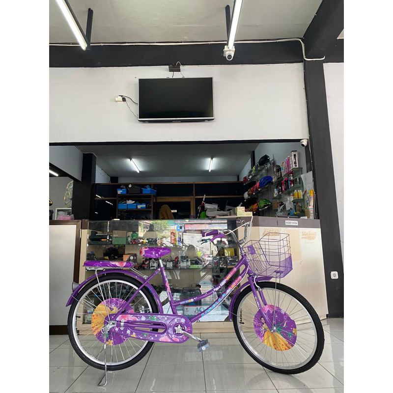 sepeda mini 24 lisella 2001 sepeda dewasa remaja ada keranjang LS 2001 sepeda anak perempuan