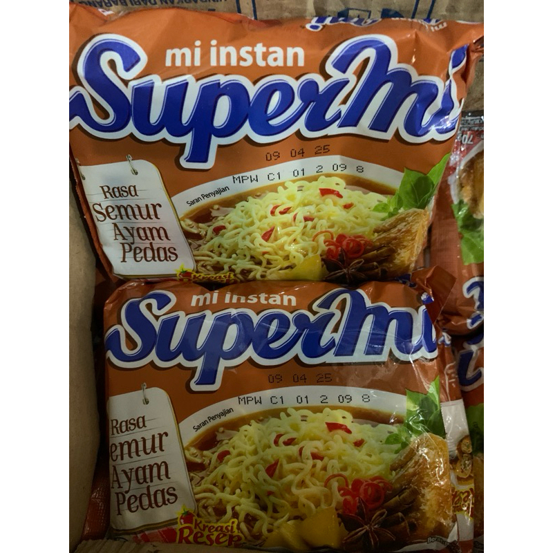 

supermi semur ayam pedas