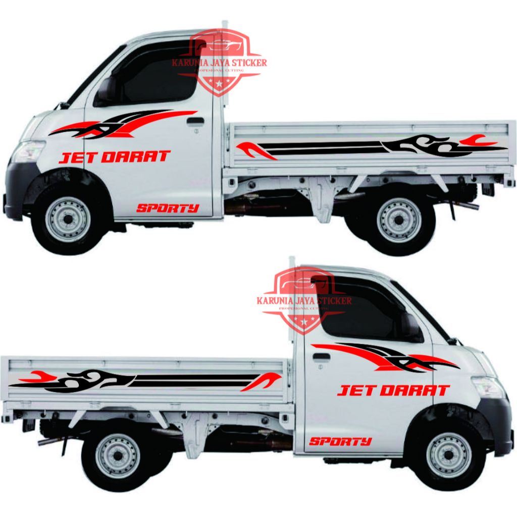 Stiker Cutting Mobil Pickup Grandmax Stiker Striping List Grandmax Stiker Variasi Bodi Samping Picku