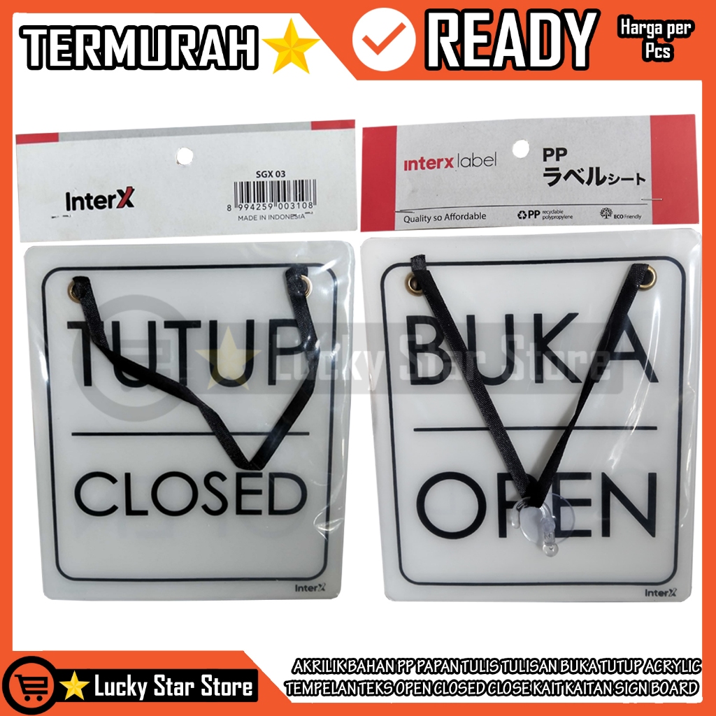 

Acrylic Papan Tulisan Label Akrilik Buka Tutup Open Close Closed Gantungan Tanda Sign Signage Board Tulis Kaitan Tali Stiker Sticker Ruangan Restoran Toko Kantor Acrylik Akrilic Tempel Kaca Dinding Dapur Peringatan Warning