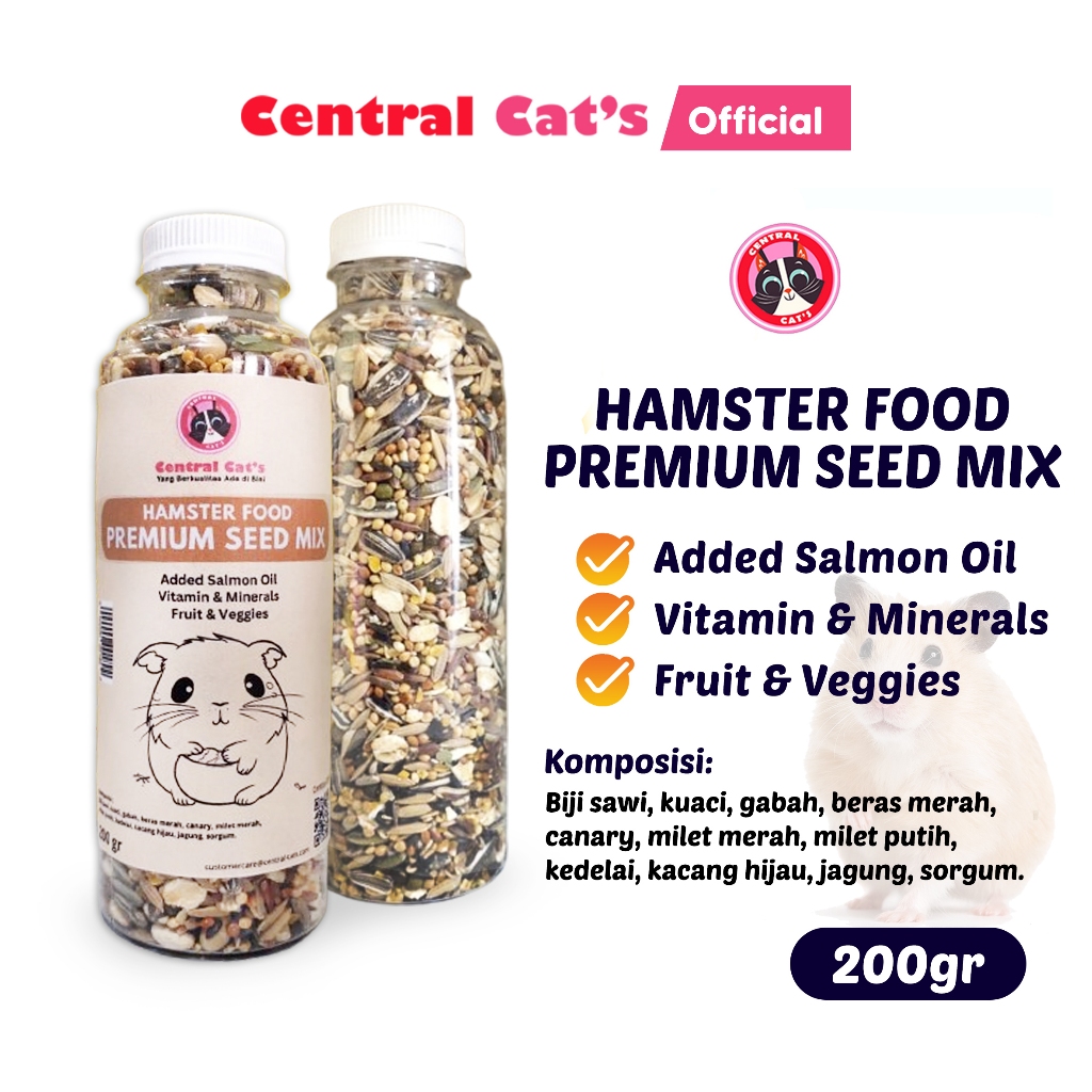 Central Cat's Mix Seed Pakan Hamster