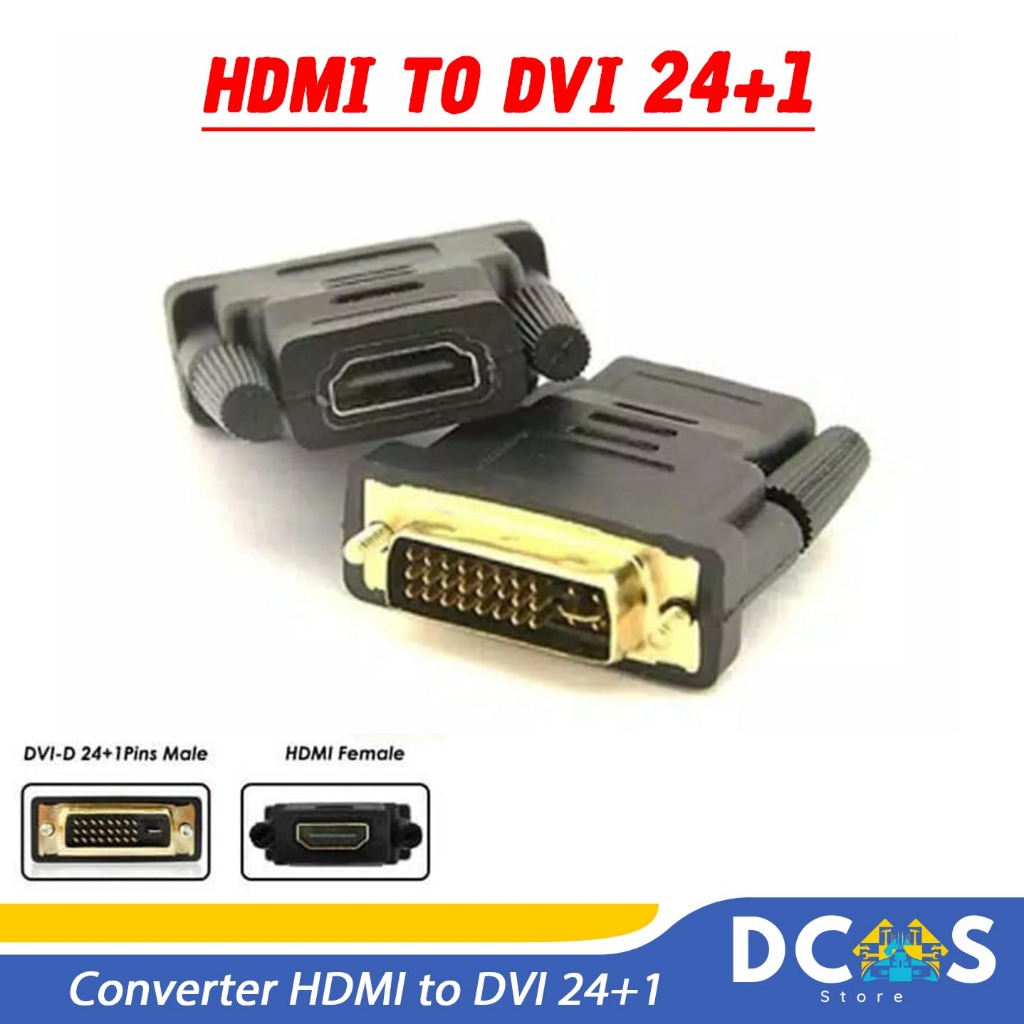 KONEKTOR / CONNECTOR / CONVERTER / HDMI TO DVI 24+1 /DVI-D/DVI 24 + 1