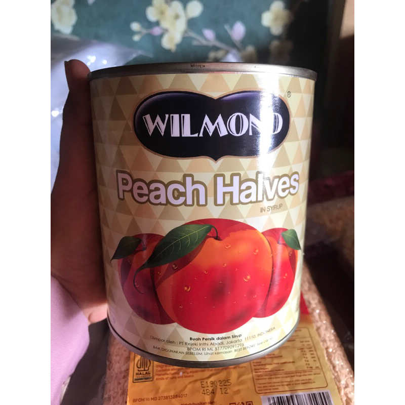 

WILMOND PEACH HALVES IN SYRUP / BUAH PERSIK KALENG 825g