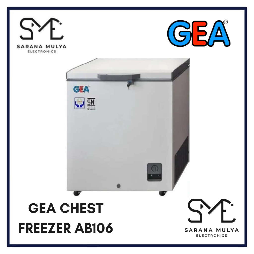 GEA CHEST FREEZER 100LITER AB108 - FREEZER CHEST PEMBEKU 100LITER