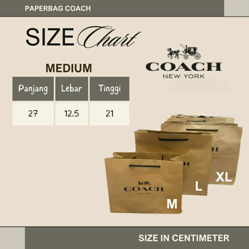 

Paper Bag Coach Ukuran Medium Kertas Paper Bag Coklat