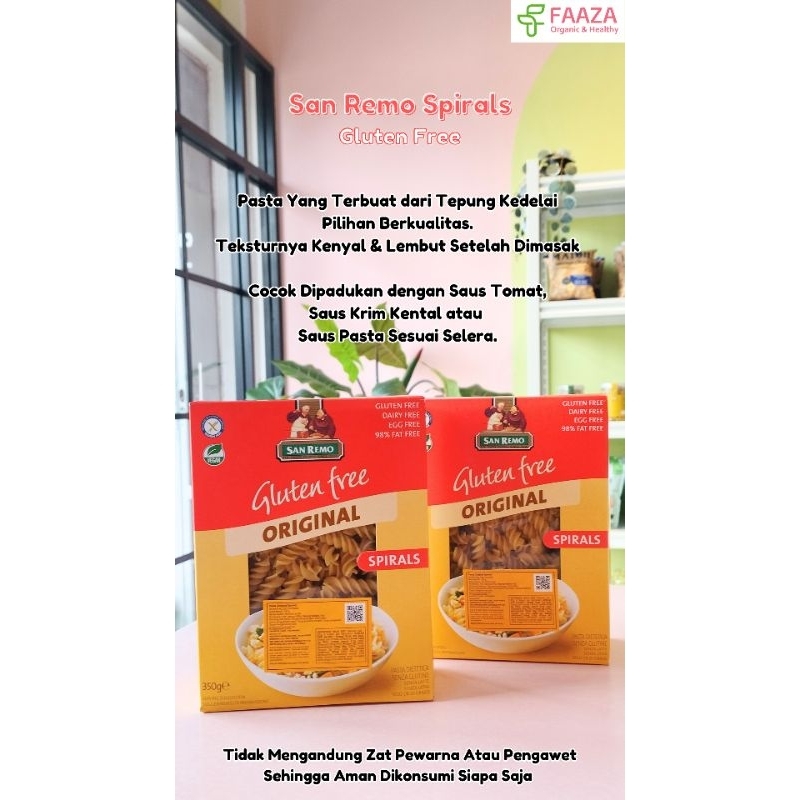 

San Remo Original Spirals Gluten Free 350gr