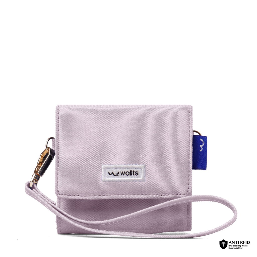 Wallts Abel Pink Flamingo - Dompet Wanita Dompet Koin Wanita Dompet Kanvas Mini Kecil