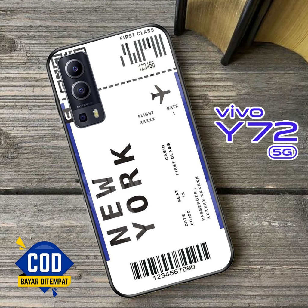 Softcase Kaca VIVO Y72 (5G) - Case Handphone VIVO Y72 (5G) [T62].