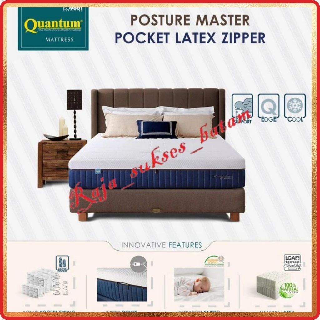 Quantum Orthopedic Posture Master Pocket Latex Springbed Kasur Single, Queen, King BATAM
