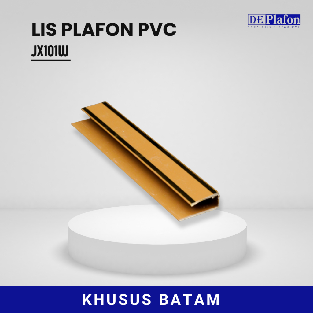 Lis PVC Lis Keliling Lis Sambung Lis Siku | DE Plafon Batam