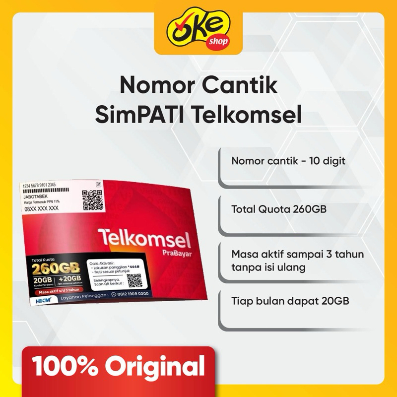 Perdana Telkomsel Nomer Cantik 10 Digit