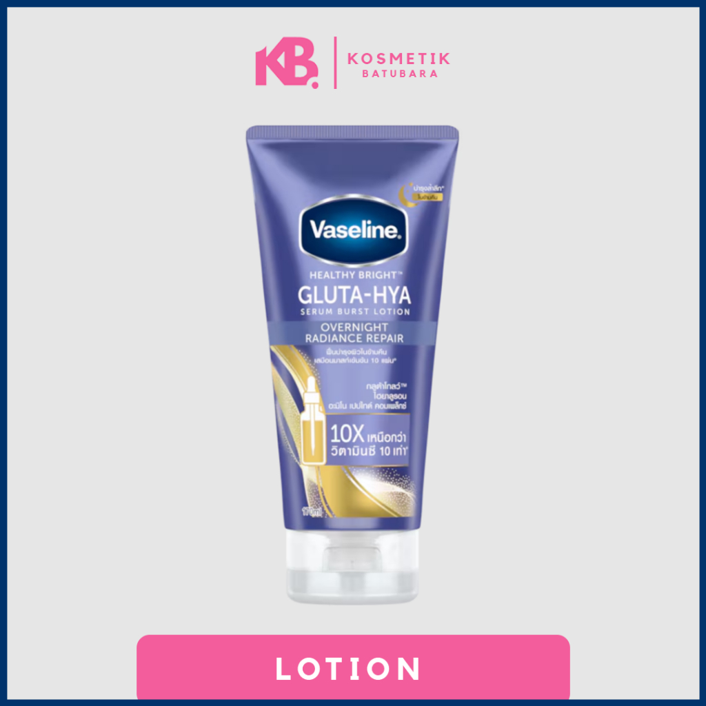 VASELINE THAILAND GLUTA HYA ORI BANGKOK OVERNIGHT RADIANCE 300ml ORIGINAL BANGKOK READY