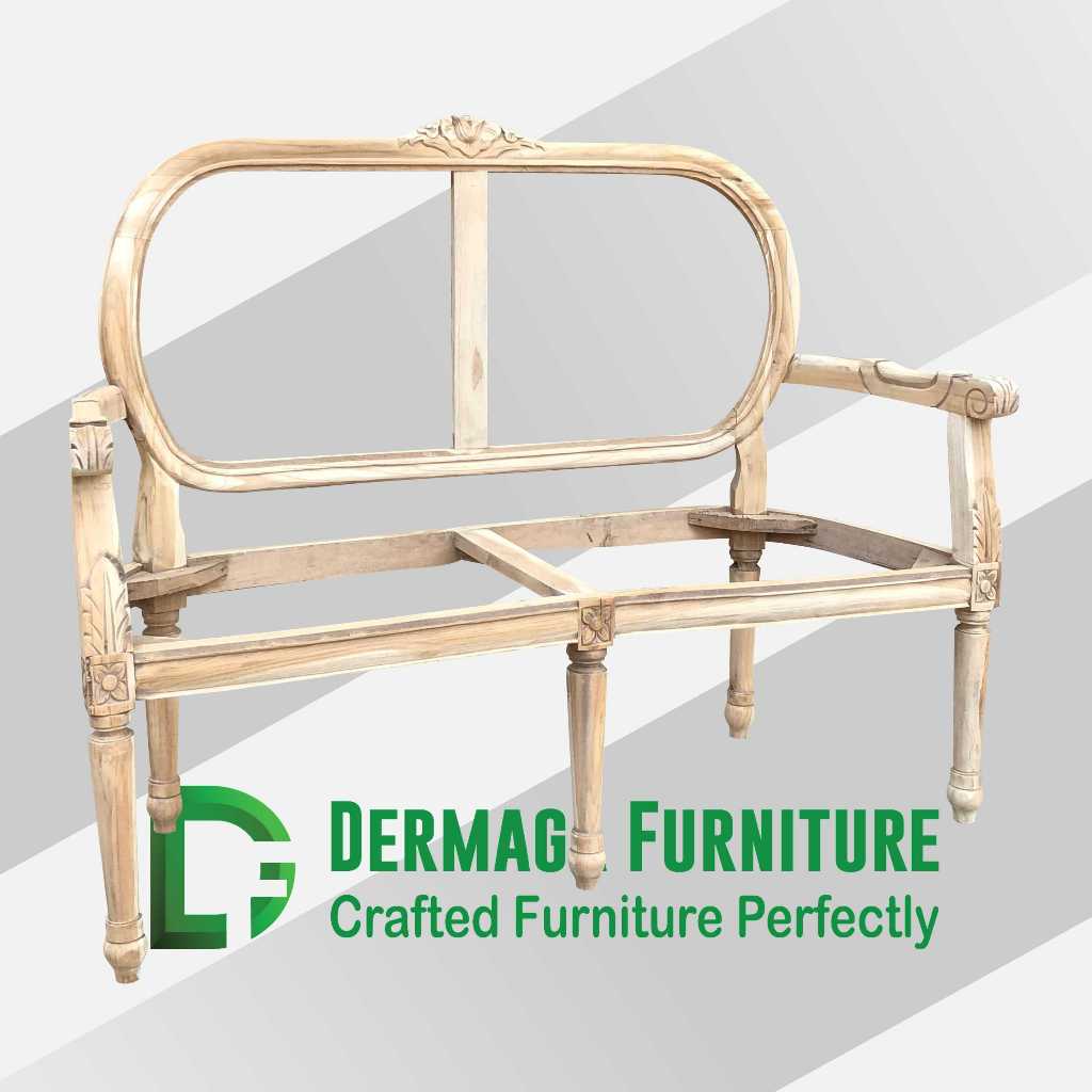 SOFA PELAMINAN GEOR POLOS KAKI BUBUTAN KAYU JATI