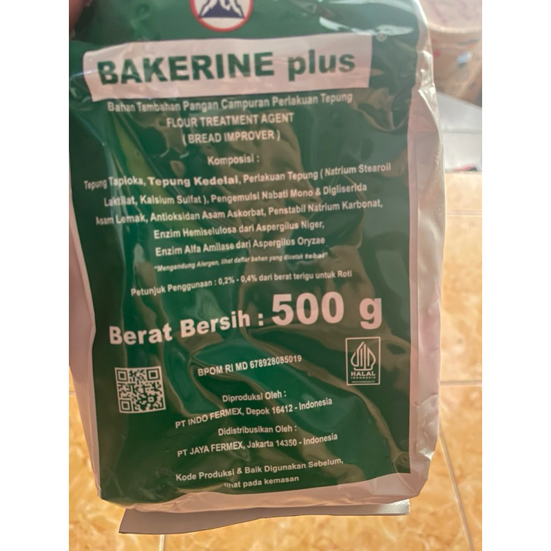 

Pelembut Roti Bakerine Plus 500 Gram / Improver Bakerineplus 500 Gram