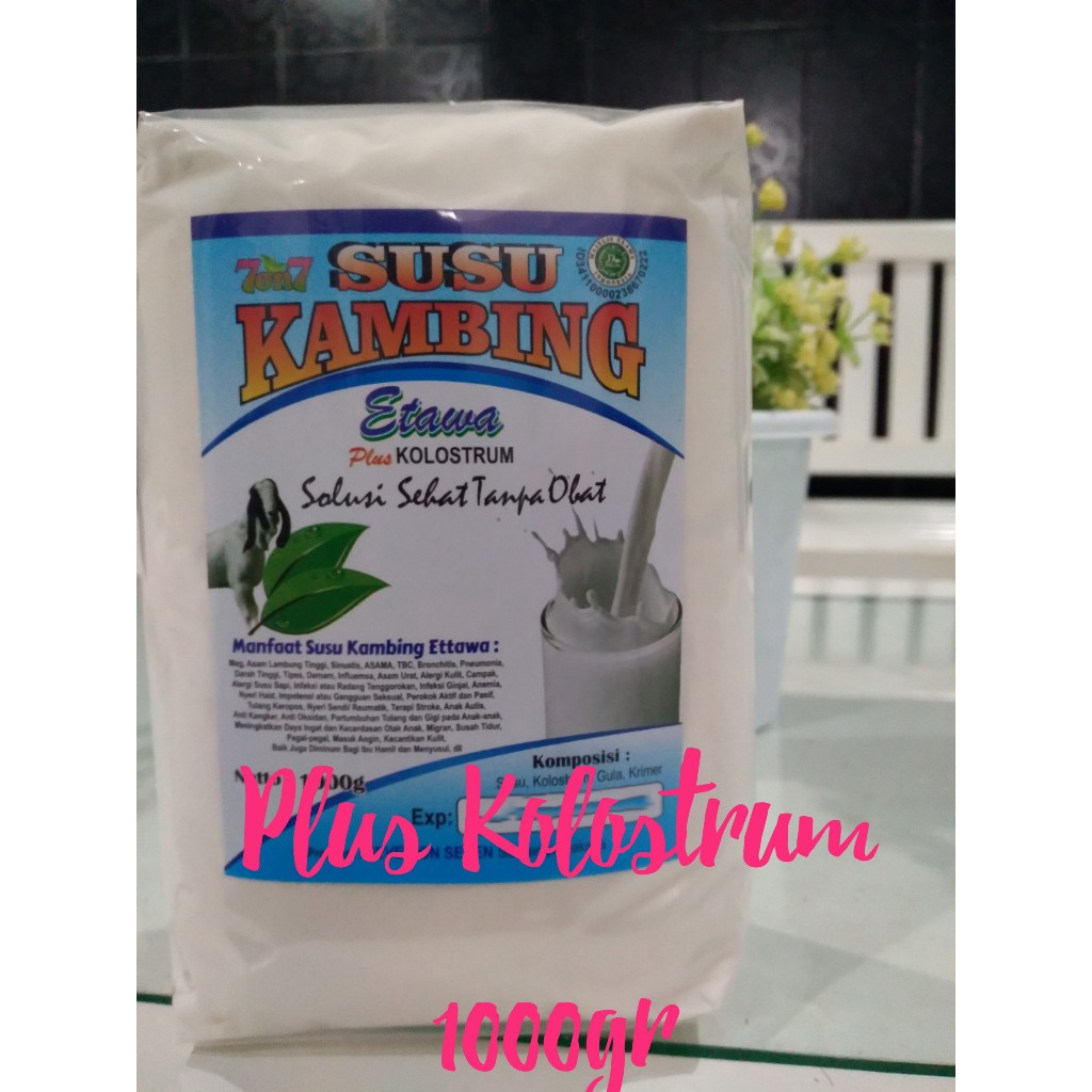 

Susu Kambing Etawa Plus Kolostrum 7on7 1000 gram