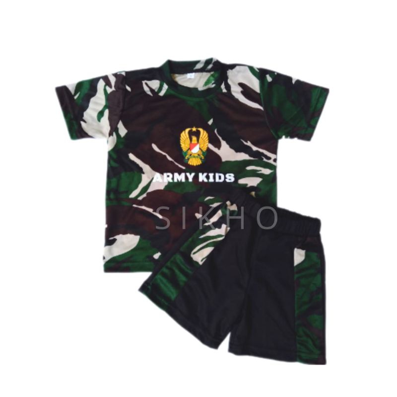 Stelan anak loreng army kids TNI