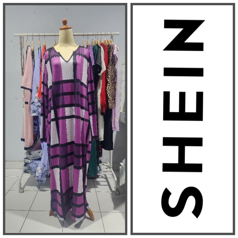 LONG DRESS / MERK SHEIN CURVE/PLUS SIZE/BIG SIZE/ LD 130-140cm