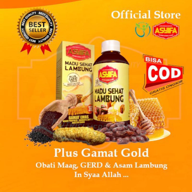

Madu Sehat Lambung Plus Gamat Gold