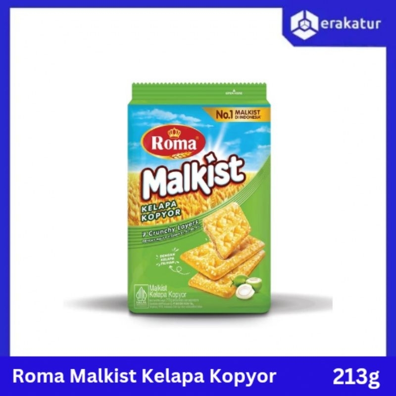 

Roma Malkist Kelapa Kopyor 213g