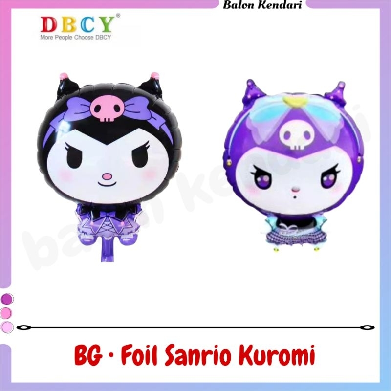 Balon Gas Karakter Sanrio Kuromi Boneka
