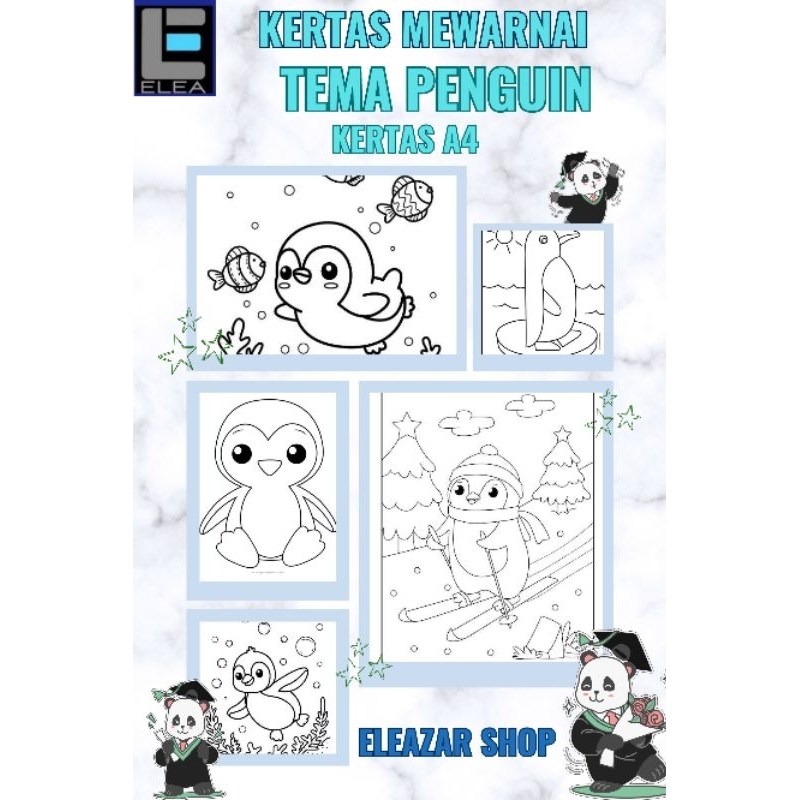 

Kertas Mewarnai Tema Penguin