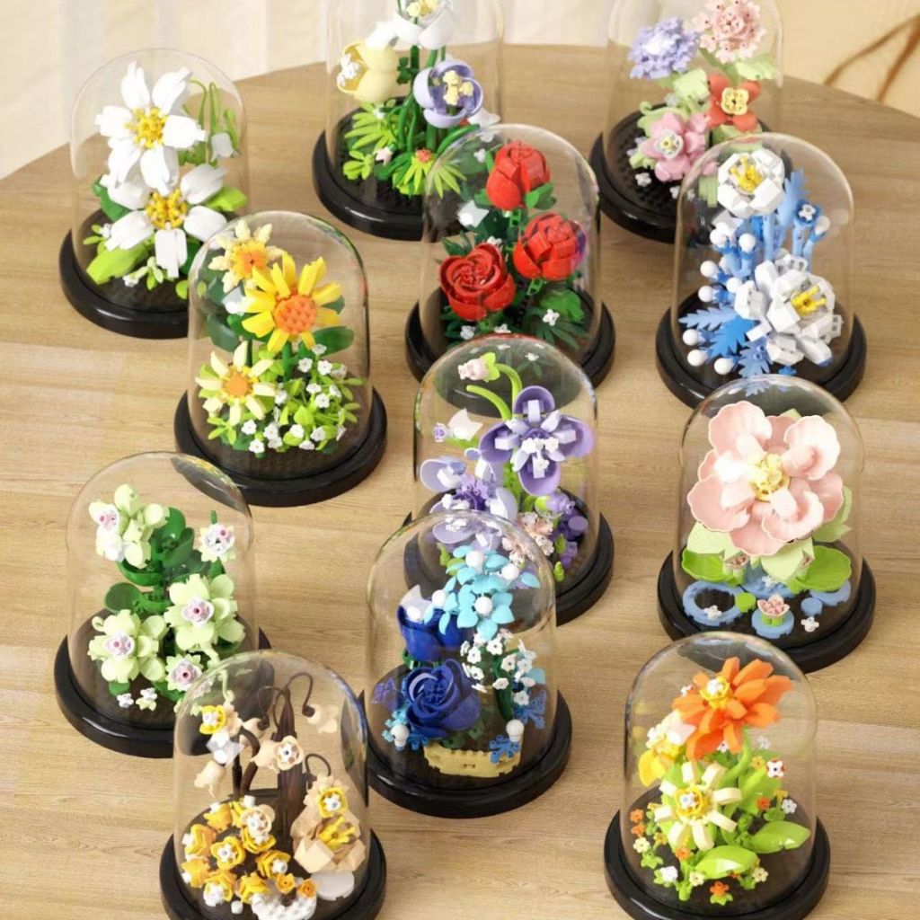 Dome Flower Nano Blocks Nano Bricks DIY Kado Valentine Kado Graduation Kado Ultah Bricks Flower
