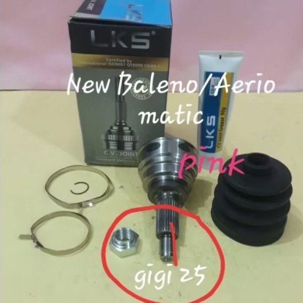 Cv Joint Luar Outer As Roda Depan Luar As Tarik Luar Suzuki New Baleno New Aerio  Matic AT 2003-2007