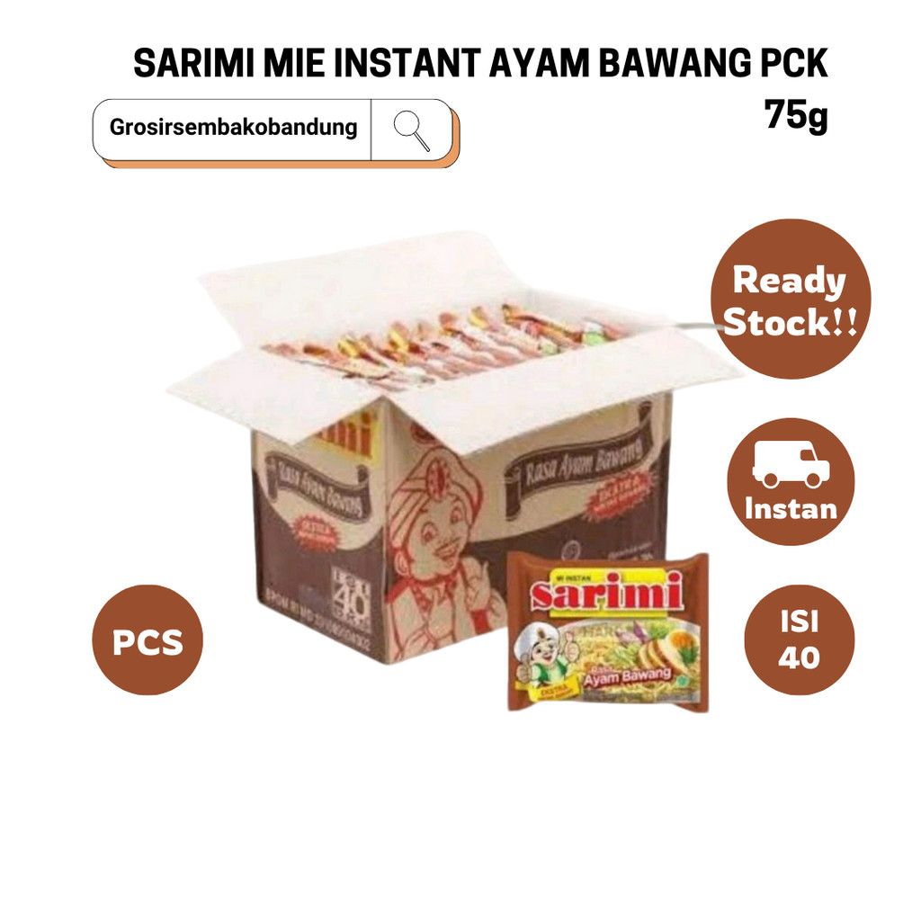 

SARIMI MIE INSTANT AYAM BAWANG PCK 75g - 1 Dus - Kota Bandung