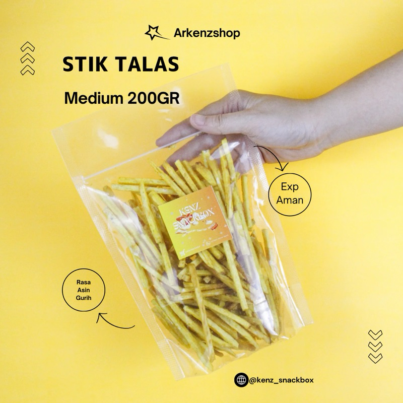 

Stik Stick Talas Original 200gr Snack Kiloan Camilan Cemilan Makanan Ringan Gurih