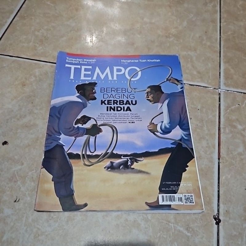 Majalah Tempo Terbaru Berebut Daging Kerbau India 27 Februari -5 Marer 2023