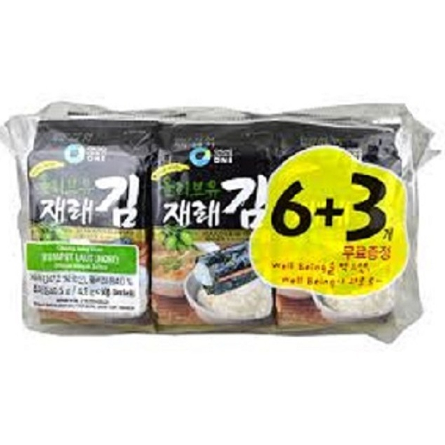 

OFOOD Roasted Seaweed Snack With Olive Oil 6+3 pc X 4.5gr