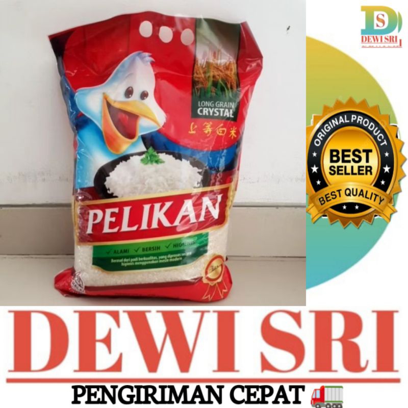 

Beras Premium PELIKAN Kemasan 5Kg