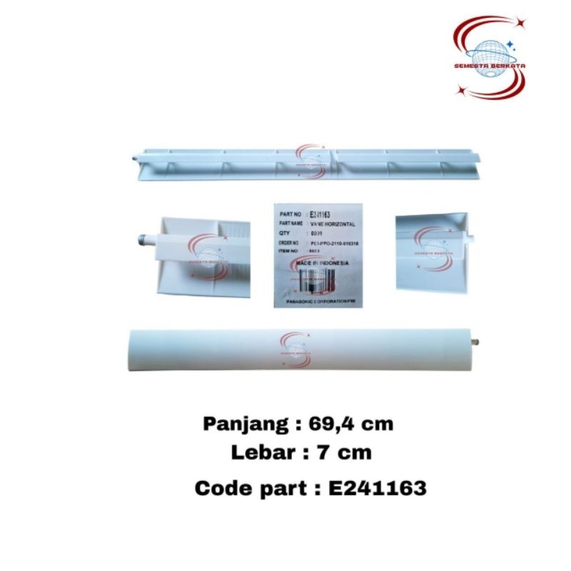 daun swing ac panasonic ori eco smart 1/2pk type cs-yc5nkj