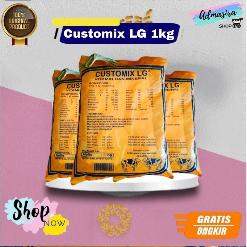CUSTOMIX LG Premix Sapi Vitamin Mineral Sapi Kambing Domba Berkualitas